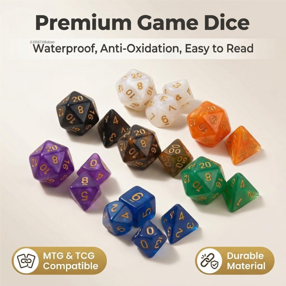 7pcs Set Dice Board Games Roll - Board Game Impostor 评论和价格