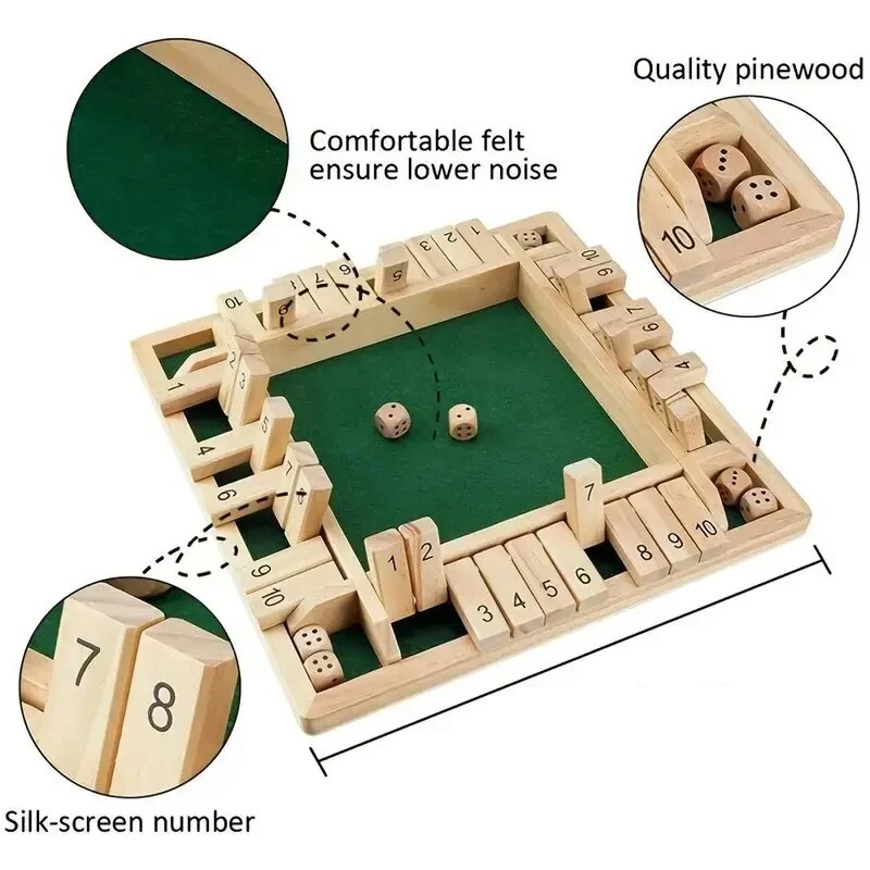 Deluxe Four Sided 10 Numbers S - Board Game Organization 评论和价格