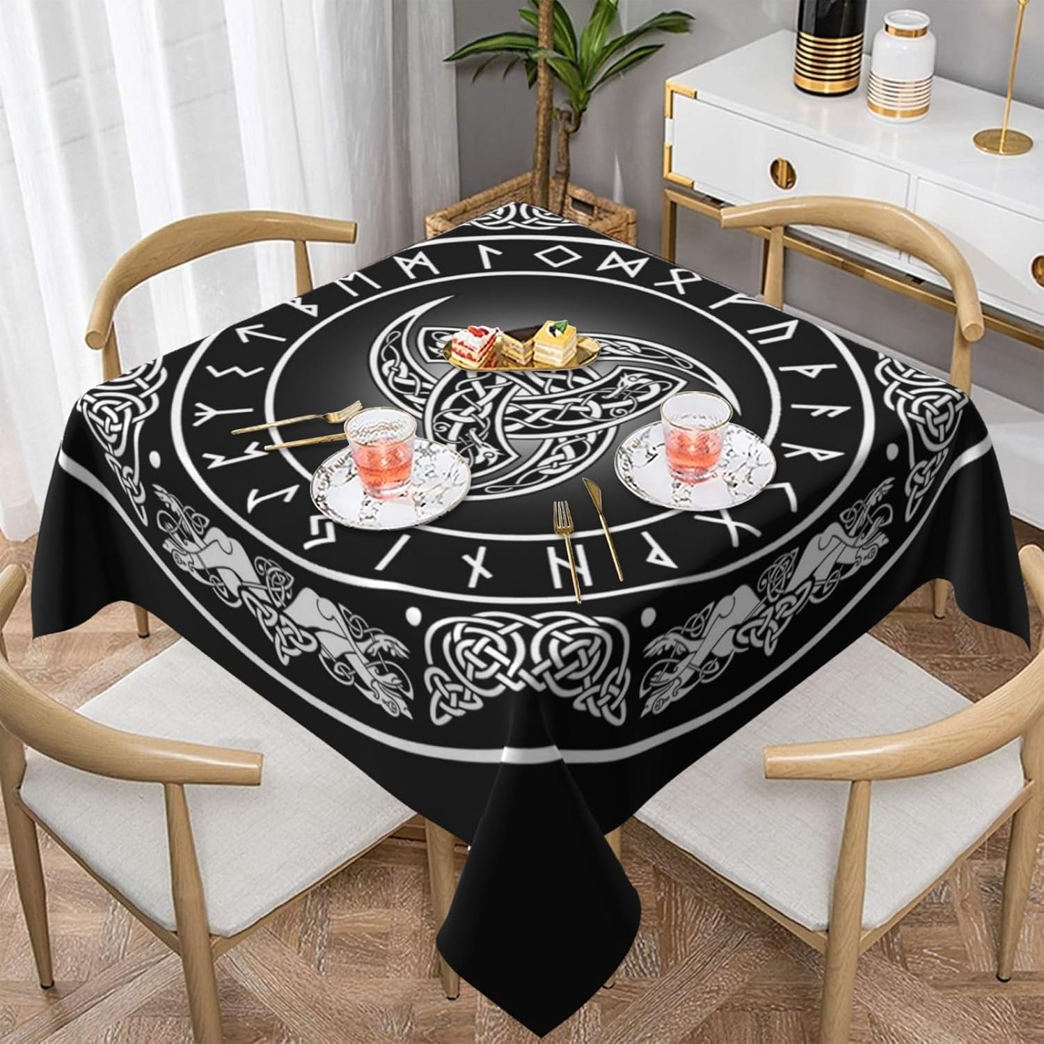 Viking Style Rectangle Tablecl - Board Game Vikings 评论和价格